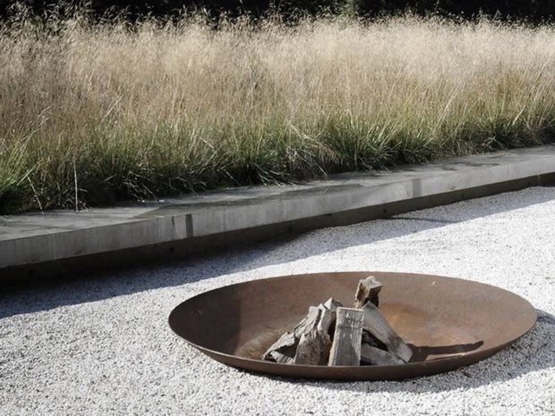 Чаша для вогнища зі сталі CorTen Ø100см