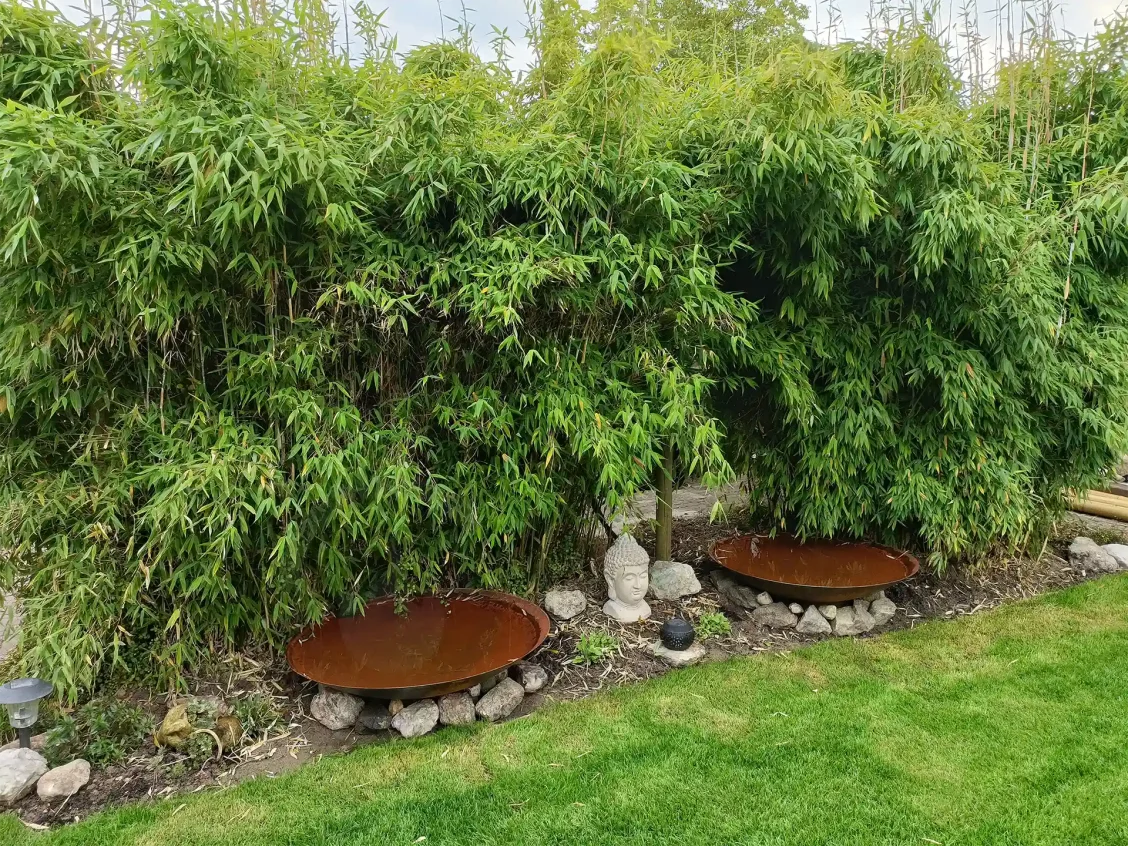 Декоративна ємність для води «Водяна чаша», сталь CorTen, Ø100 см