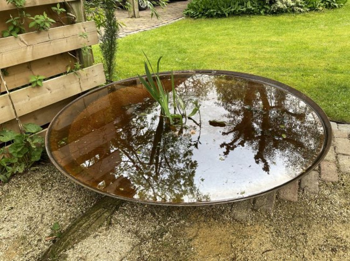 Декоративна ємність для води «Водяна чаша», сталь CorTen, Ø100 см